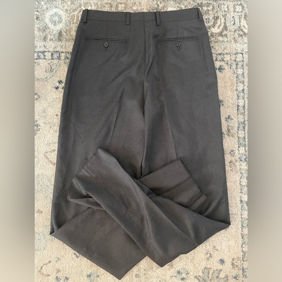 ZANIERI Made in Italy ANGELICO Super 100'S Wool Flat Front Trouser size 33 New! - Picture 6 of 7